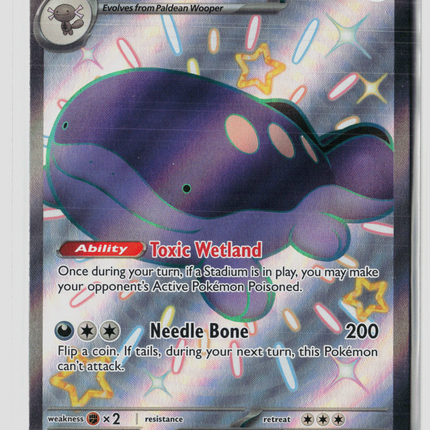 Pokemon 2024 Paldean Fates Paldean Clodsire EX SSR #219/91