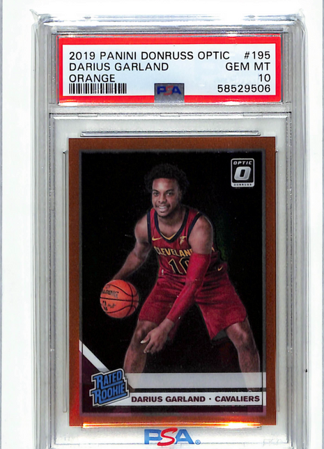 2019 Panini Donruss Optic Darius Garland #195 Orange PSA 10 /199