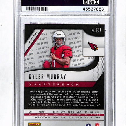 2019 Panini Prizm Kyler Murray #301 Red Ice PSA 10