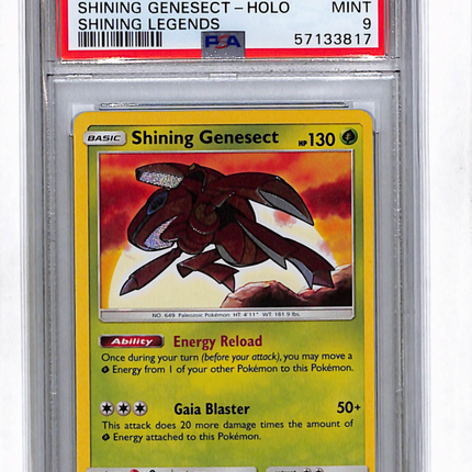 2017 Pokemon Shining Legends Shining Genesect Shining Legends PSA 9 #9