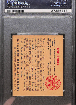 1950 Bowman Joe Perry #35 PSA 7