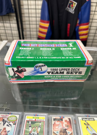 MLB 1990 upper deck team set box