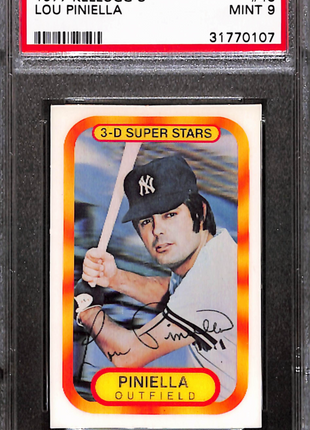 1977 Kellogg's Lou Piniella #48 PSA 9