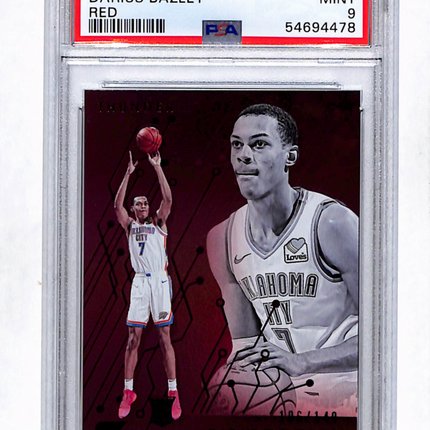 2019 Panini Chronicles Darius Bazley #228 Red PSA 9