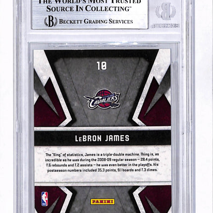 2009 Limited Banner Season Silver Spotlight LeBron James #10 BGS 9 /25
