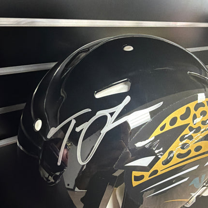 Mem Trevor Lawrence Jacksonville Jaguars Signed Full Size Fanatics Auth Helmet