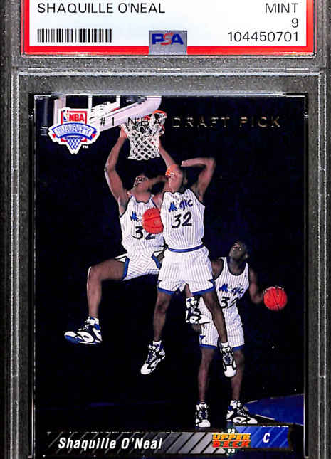 1992 Stadium Club Shaquille O'Neal #201 Members Only PSA 9