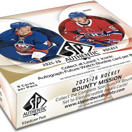 NHL 2025-26 UD Sp Authentic Hockey Hobby Box