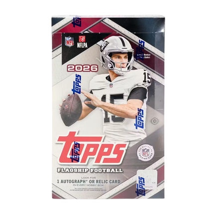 2026 TOPPS FLAGSHIP FOOTBALL HOBBY PYT FULL CASE BREAK #1