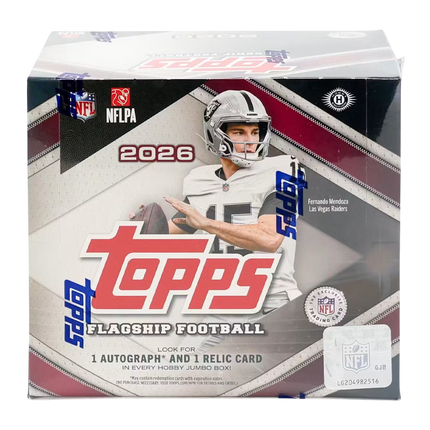 2026 TOPPS FLAGSHIP FOOTBALL JUMBO PYT FULL CASE BREAK
