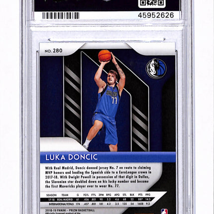 2018 Panini Prizm Luka Doncic #280 PSA 9