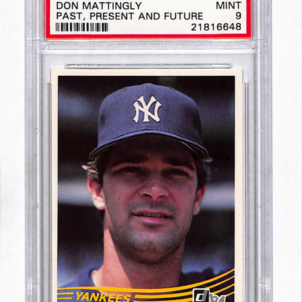 1984 Donruss Don Mattingly #248 Past, Present And Future PSA 9