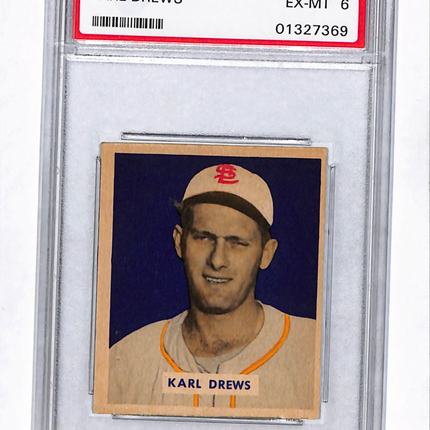 1949 Bowman Karl Drews #188 PSA 6