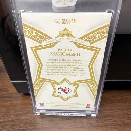 2020 Panini Flawless Star Swatch Patrick Mahomes #SSS-PAM Patch Auto 5/5