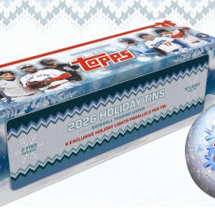 MLB 2026 Topps Holiday Baseball Hobby Tin