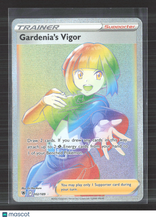 Pokemon Astral Radiance Gardenia's Vigor (Secret) rare rainbow #202