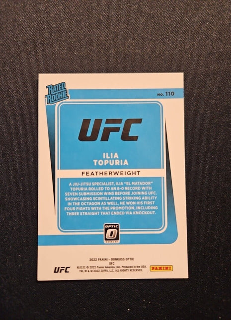 2022 Ilia Topuria Optic UFC rated Rookie Rc #110