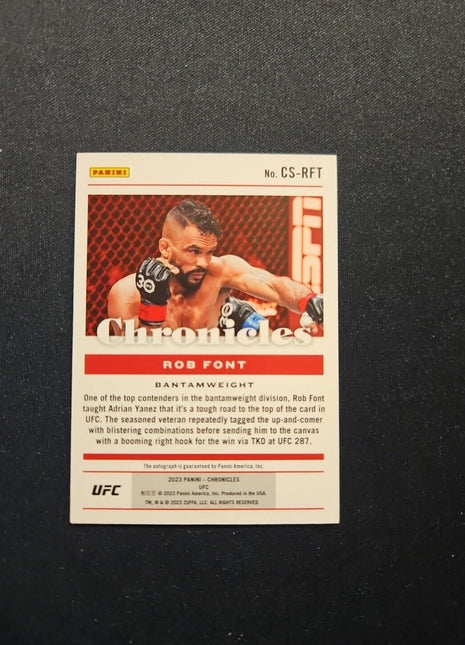 2023 Rob Font Chronicles UFC Blue Auto /49