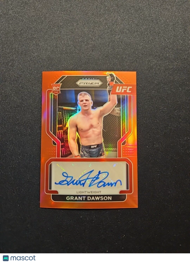 2022 Grant Dawson Prizm UFC Red Rc Rookie Auto /99