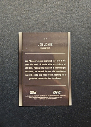 2024 Jon Jones Topps Midnight Lunar Tide #lt-7