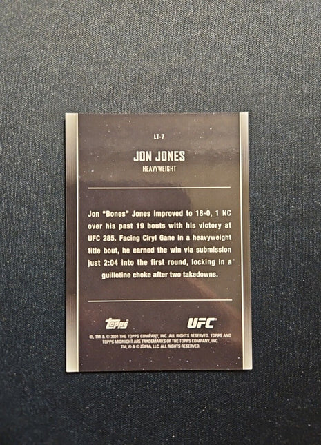 2024 Jon Jones Topps Midnight Lunar Tide #lt-7