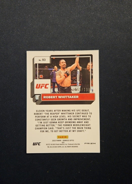 2023 Robert Whittaker Optic UFC Red /199 #93