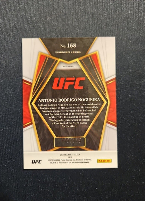 2022 Antonio Rodrigo Nogueira Select UFC Red /125 Concourse #168