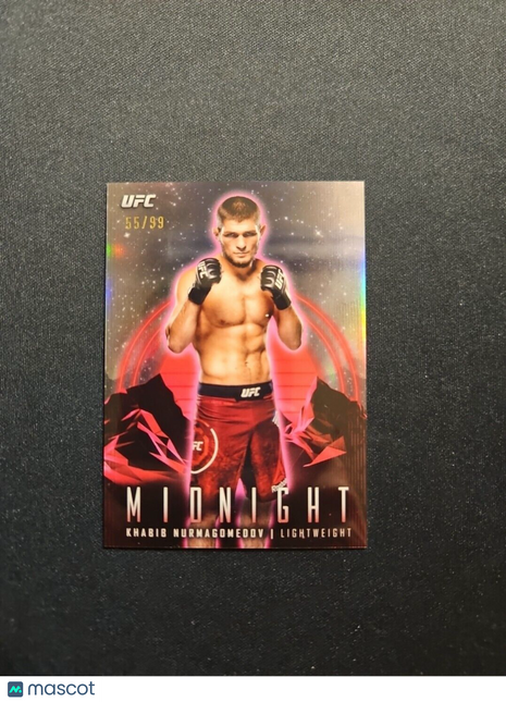 2024 Khabib Nurmagomedov Topps Midnight Twilight /99 #50