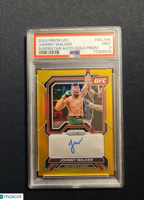 2023 Johnny Walker Prizm Gold Superstar Auto /10 Psa 9