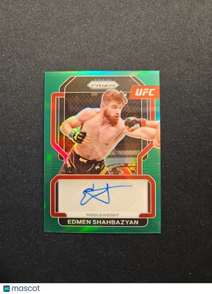2022 Edmen Shahbazyan Prizm UFC Green Auto #sg-eds