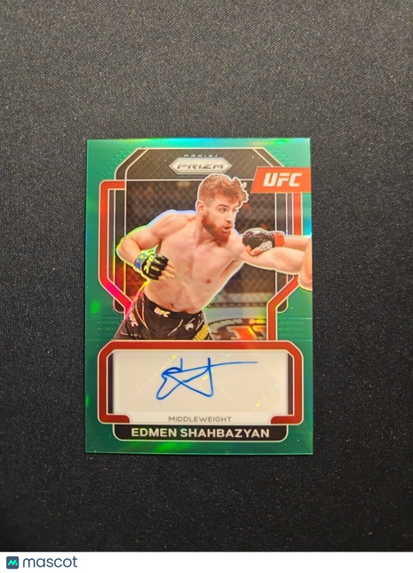 2022 Edmen Shahbazyan Prizm UFC Green Auto #sg-eds