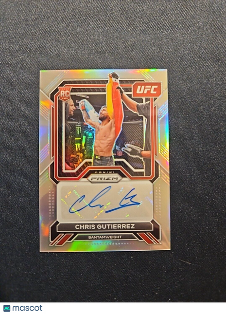 2023 Chris Gutierrez Prizm UFC Silver rc Auto #sa-cgt