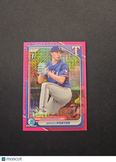 2024 Brock Porter Bowman Chrome 1st Pink Mojo /199 #36