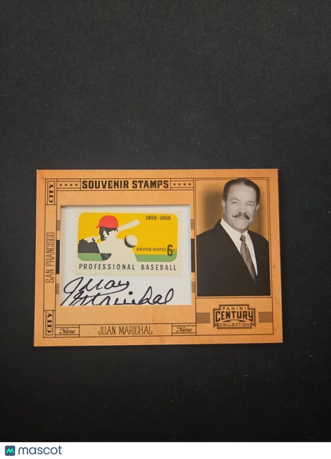 2010 Juan Marichal Century Collection Souvenir Stamos Auto /27