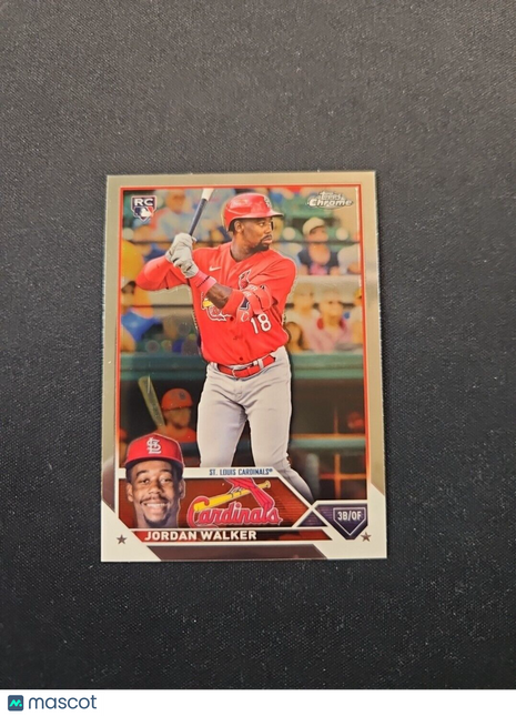 2023 jordan Walker Topps Chrome Rc Rookie #209 Cardinals