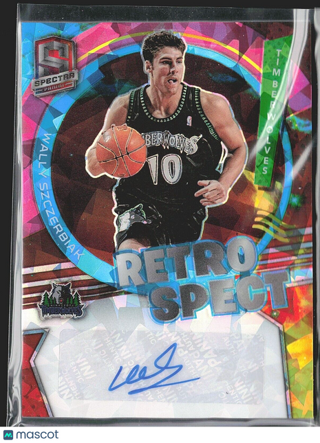 2021-22 Wally Szczerbiack Spectra Retro Spect ICe Auto /49 Grizzlies