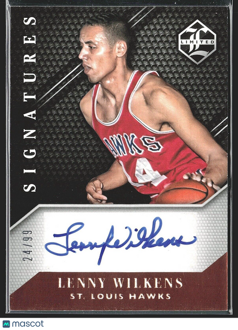 2015-16 Lenny Wilkens Limited Signatures Auto /99 Hawks