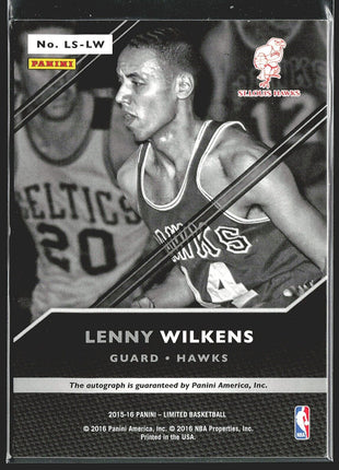 2015-16 Lenny Wilkens Limited Signatures Auto /99 Hawks