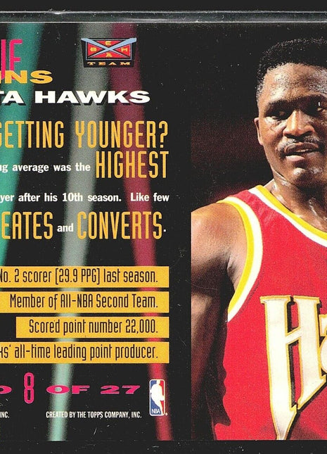 1993 Dominique Wilkins Stadium Club Beam Team #8 Hawks