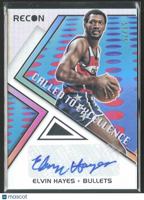 2021-22 Elvin Hayes Recon Called to Excellence Auto /75 Bullets