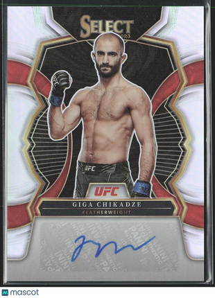 2023 Giga Chikadze Select Silver Prizm Auto UFC #sg-gch