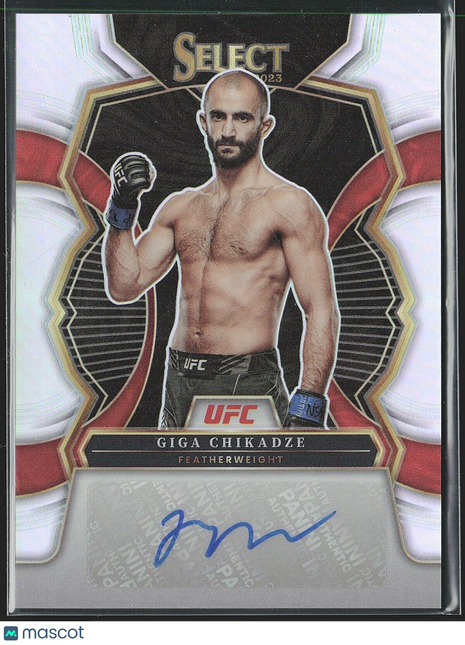 2023 Giga Chikadze Select Silver Prizm Auto UFC #sg-gch