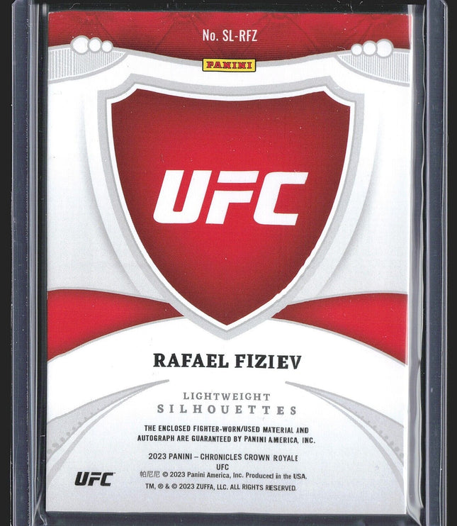 2023 Rafael Fiziev Crown Royale Silhouettes Relic Auto /99