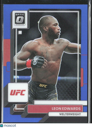 2023 Leon Edwards Optic UFC Blue Prizm /99 #3