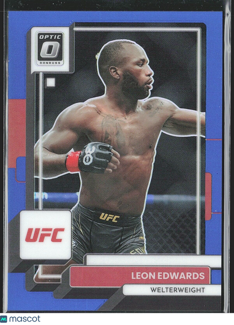 2023 Leon Edwards Optic UFC Blue Prizm /99 #3