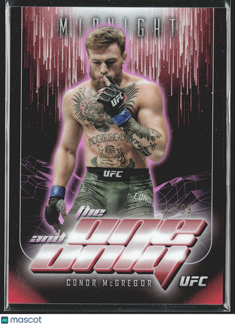 2024 Conor McGregor Topps Midnight The One and Only Red /99