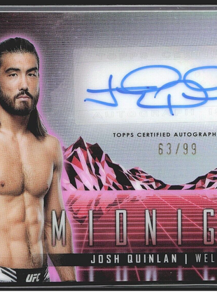 2024 Jose Quinlan Topps Midnight UFC Rc Auto Pink /99