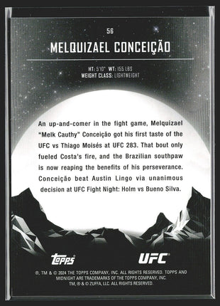 2024 Melquizael Conceicao Topps Midnight Rc Rookie #56 UFC
