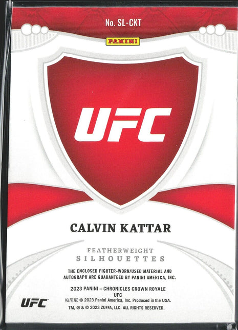 2023 Calvin Kattar Crown Royale Silhouettes Relic Auto /99
