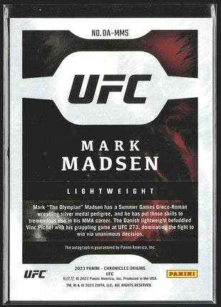 2023 Mark Madsen Origins Rc Rookie Auto UFC